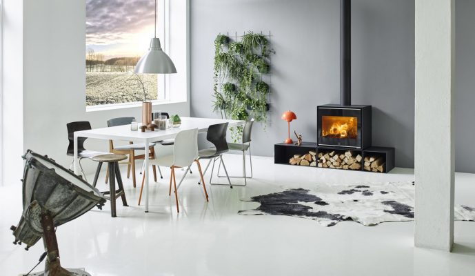 Scan Stove 1010 with Plinth