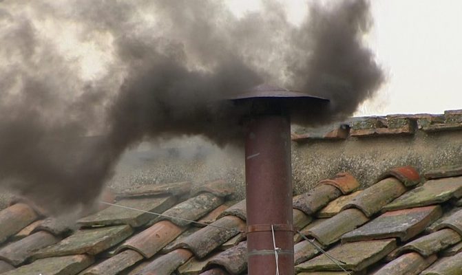 dirty chimney, poor performance- Air pollution.