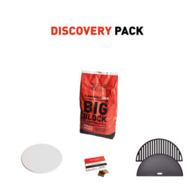 Discovery Pack - Includes Kamado Joe Classic Pizza Stone, Cast Iron Grate, Cast iron Griddle, Big Block Charcoal & Firelighters +£170.00