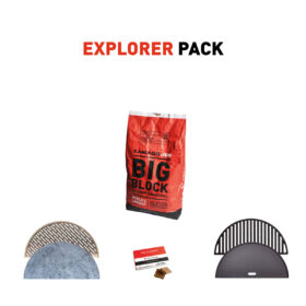 Explorer Pack - Includes Kamado Joe Classic Cast Iron Grate, Cast Iron Griddle, Soapstone, Stainless Steel Fish & Veg Grate, Big Block Charcoal & Firelighters +£510.00